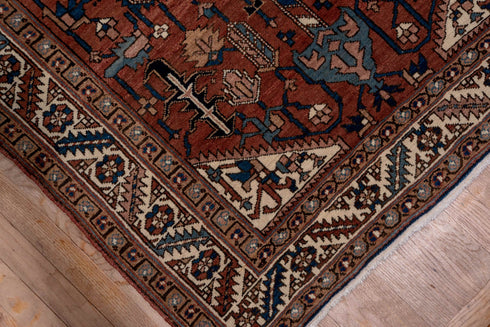 Antique Heriz Runner Rug (4' x 18')